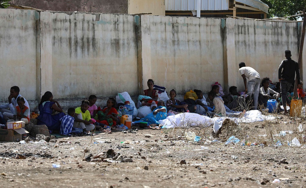 الإثيوبيين الهاربين إلى السودان بسبب معارك في تيغراي
