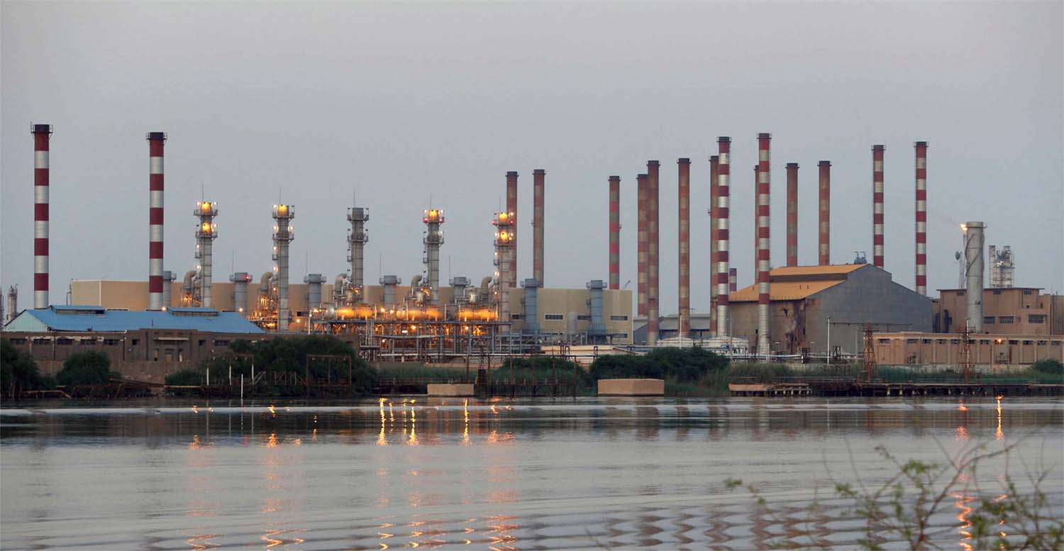 Abadan oil refinery in southwest Iran