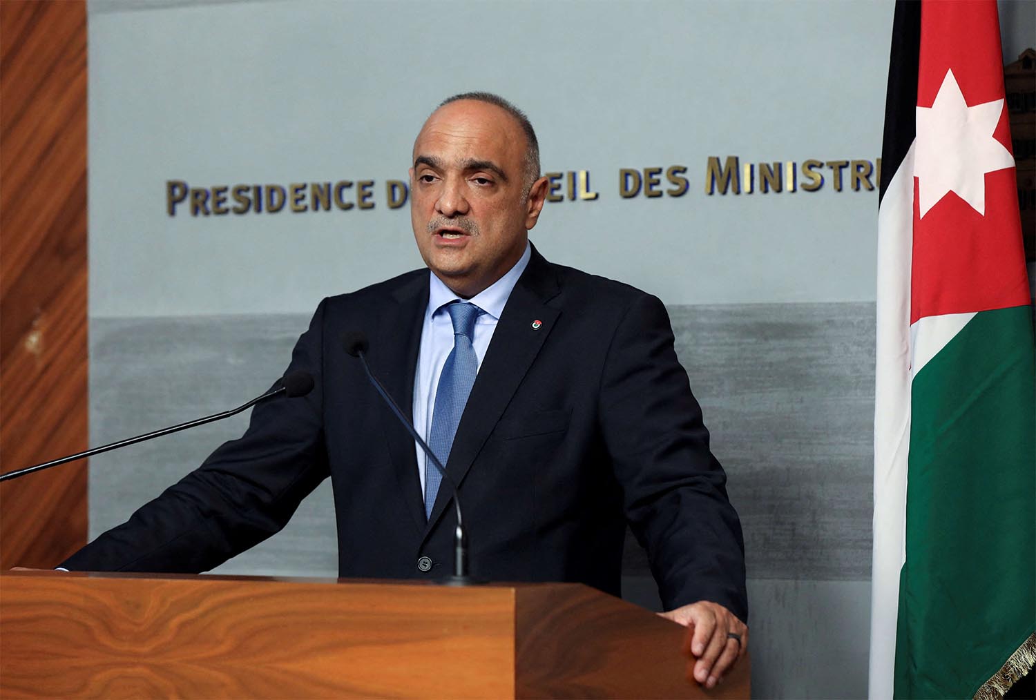 Jordan's Prime Minister Bisher Khasawneh 