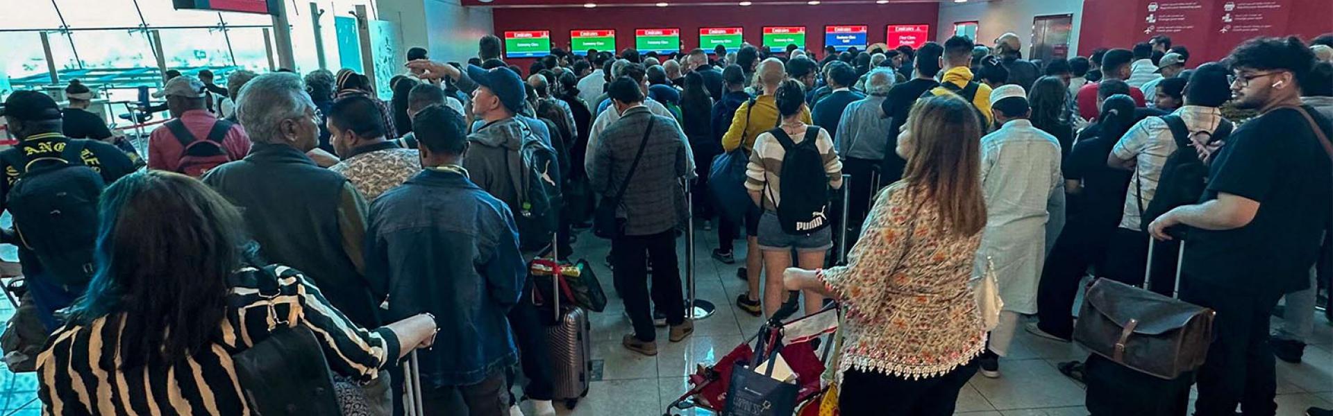Dubai International advises passengers in Dubai not to come to the airport
