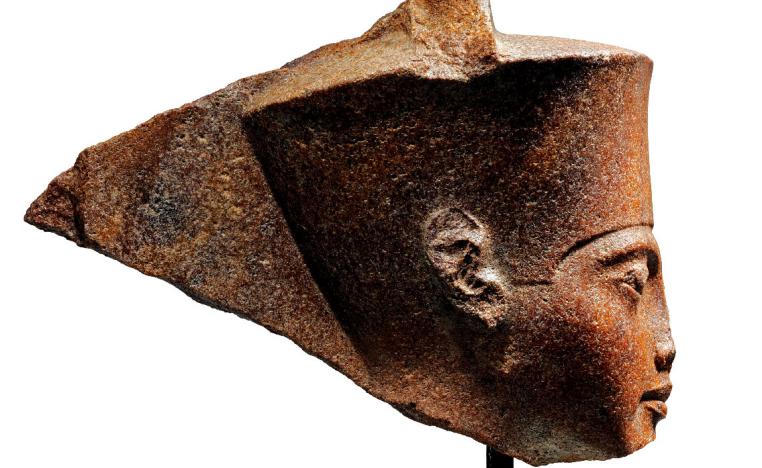 A 3,000-year-old stone bust of Tutankhamun
