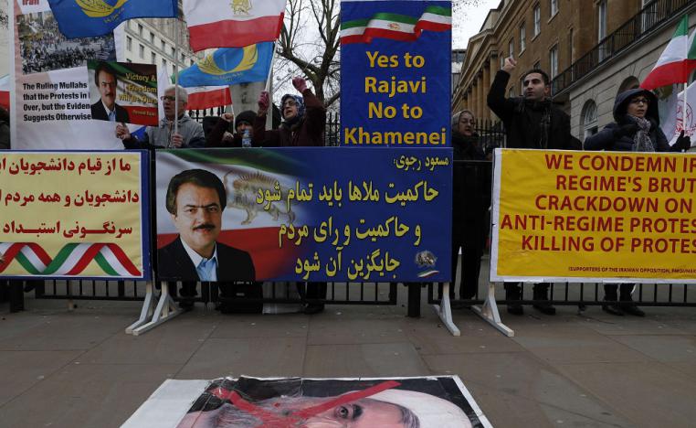 مظاهرة للمعارضة الايرانية في اوروبا