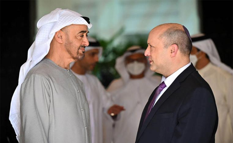 Bennett received by Sheikh Mohammed bin Zayed Al Nahyan