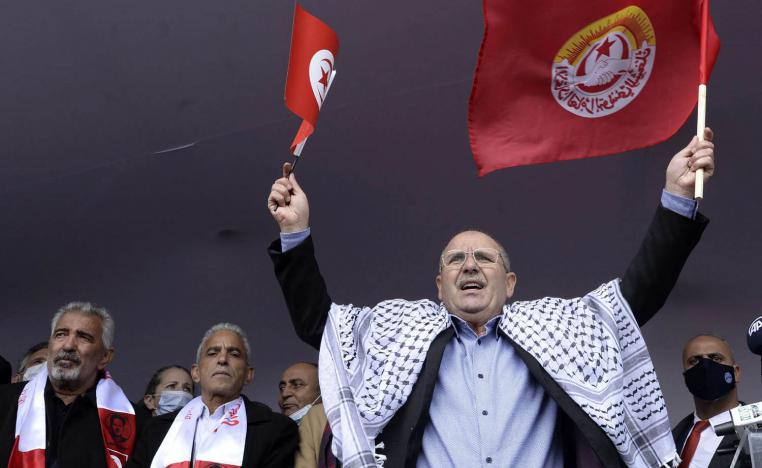 نورالدين الطبوبي رئيس اتحاد الشغل في تونس