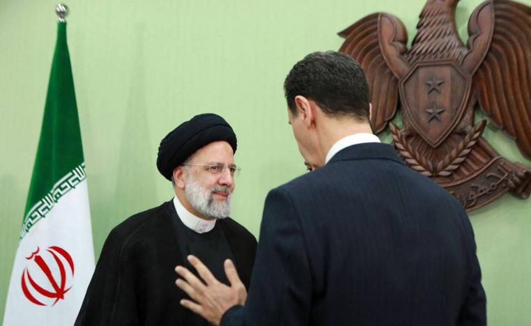 الرئيس السوري بشار الأسد يستقبل الرئيس الإيراني إبراهيم رئيسي