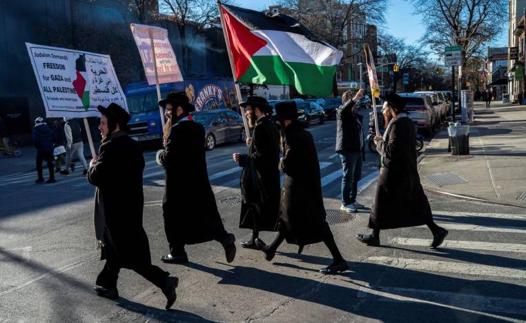 يهود أميركيون يتظاهرون ضد الحرب في غزة