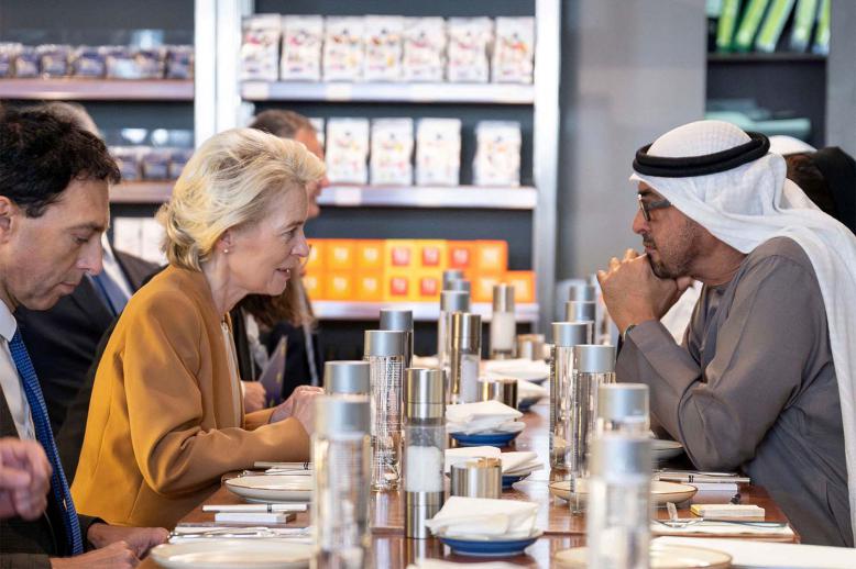  Sheikh Mohamed bin Zayed Al Nahyan, President of the United Arab Emirates, meets with Ursula von der Leyen, President of the European Commission
