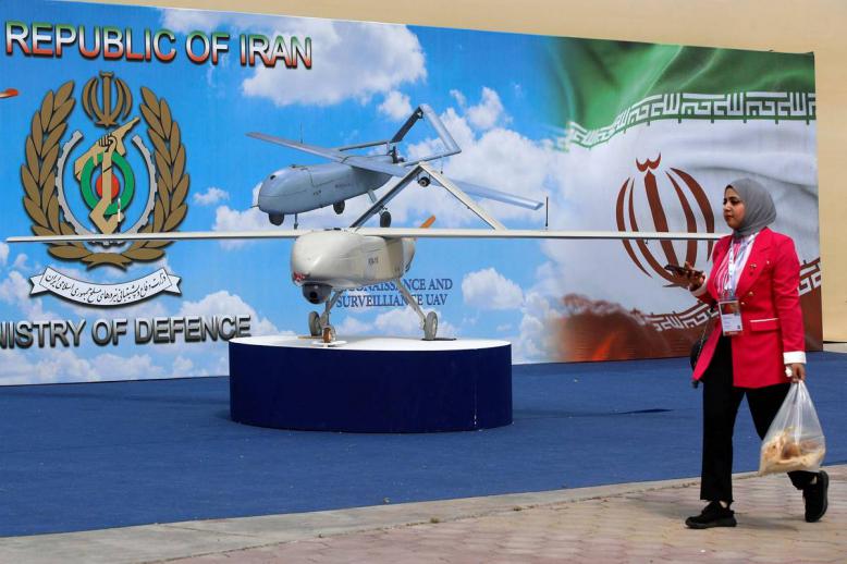 جناح الأسلحة الإيرانية في معرف الدفاع في بغداد