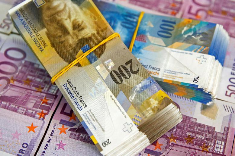 The Swiss franc is seen as a safe heaven