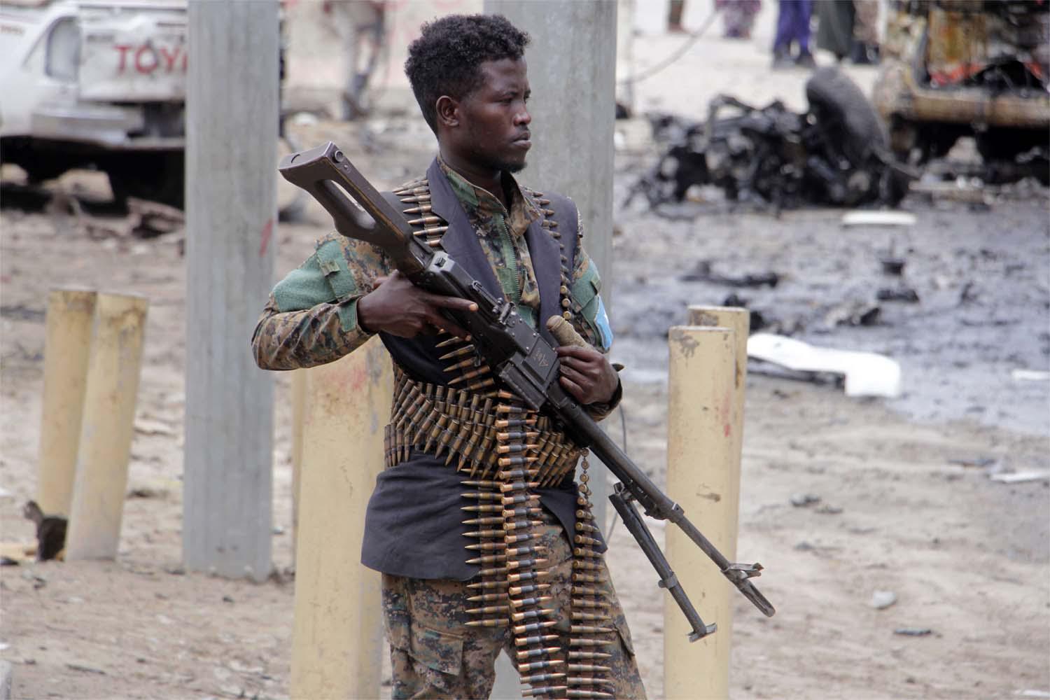 A Somali official said a terrorist attack had caused the explosion