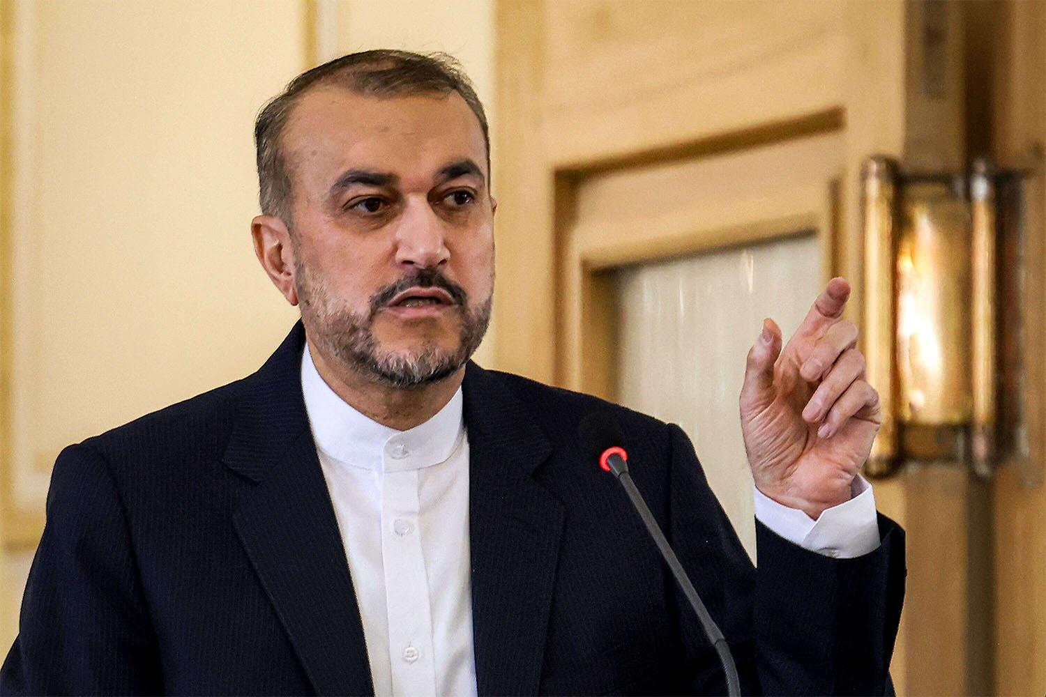 Iranian Foreign Minister Hossein Amirabdollahian 