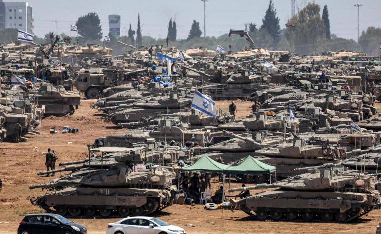 كتيبة دبابات إسرائيلية على مشارف رفح