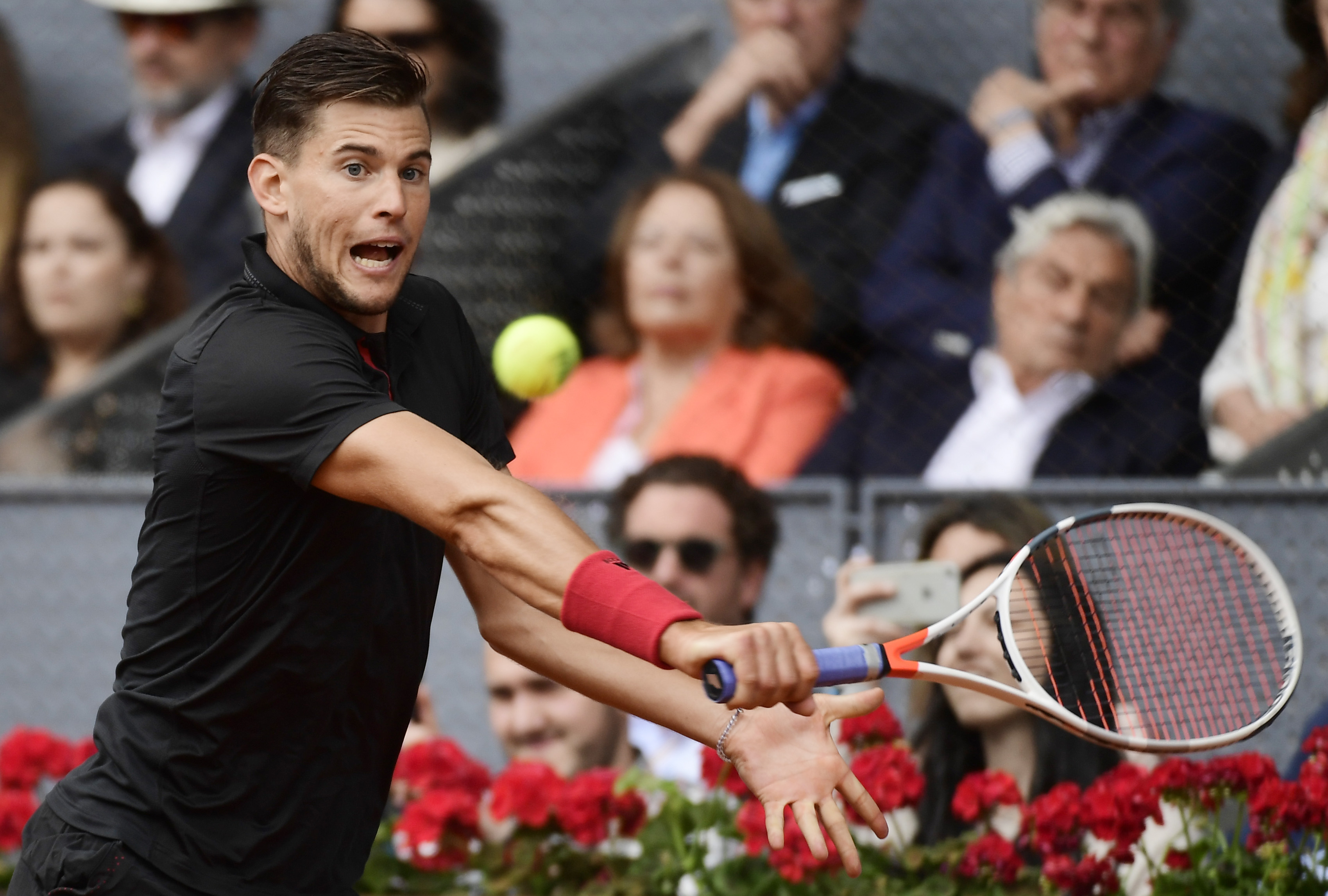 تييم خلال تقديم عروضه اللافتة في الفوز على اندرسون 