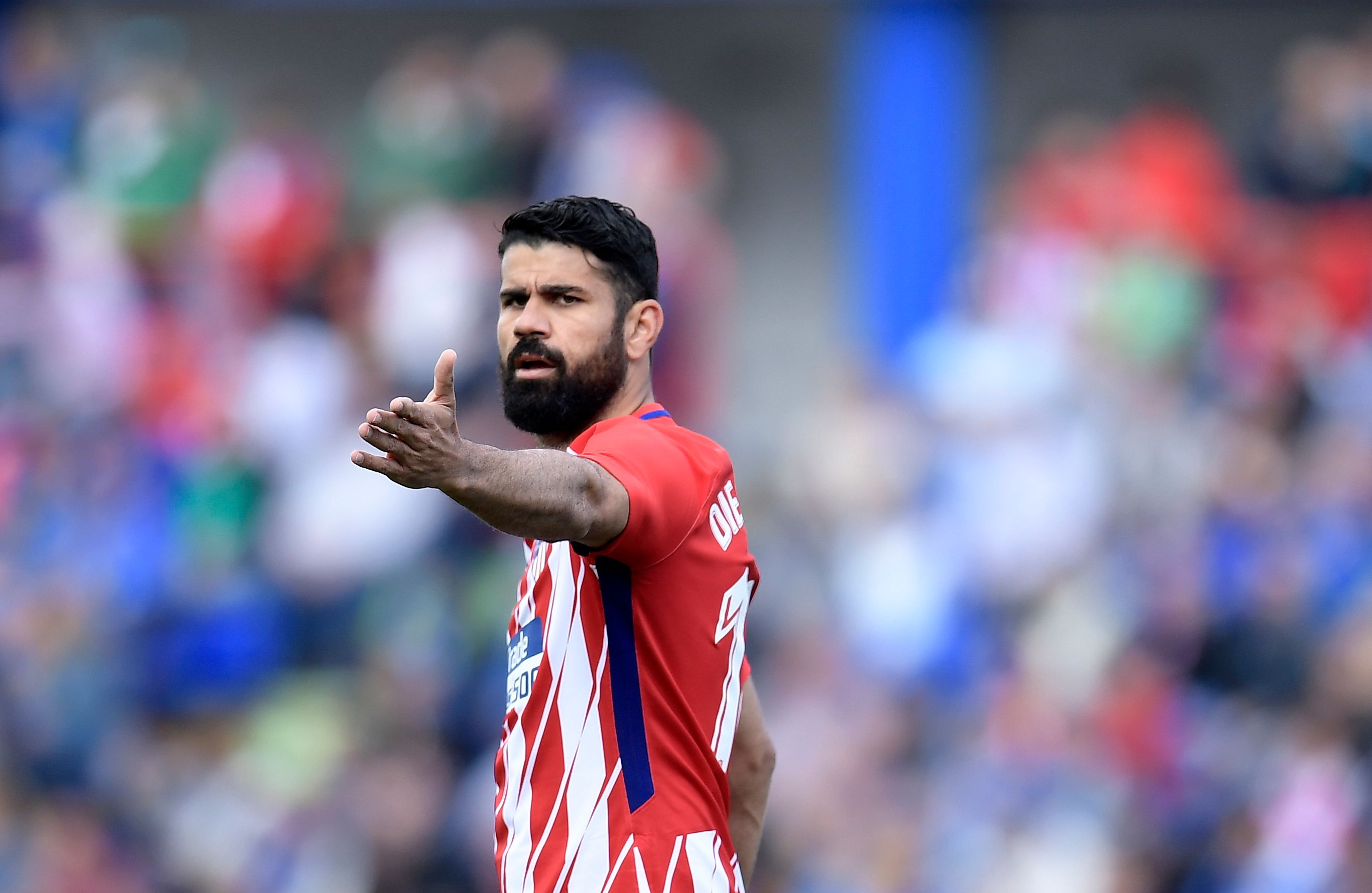 كوستا خلال مباراة فريقه أتلتيكو مدريد مع خيتافي