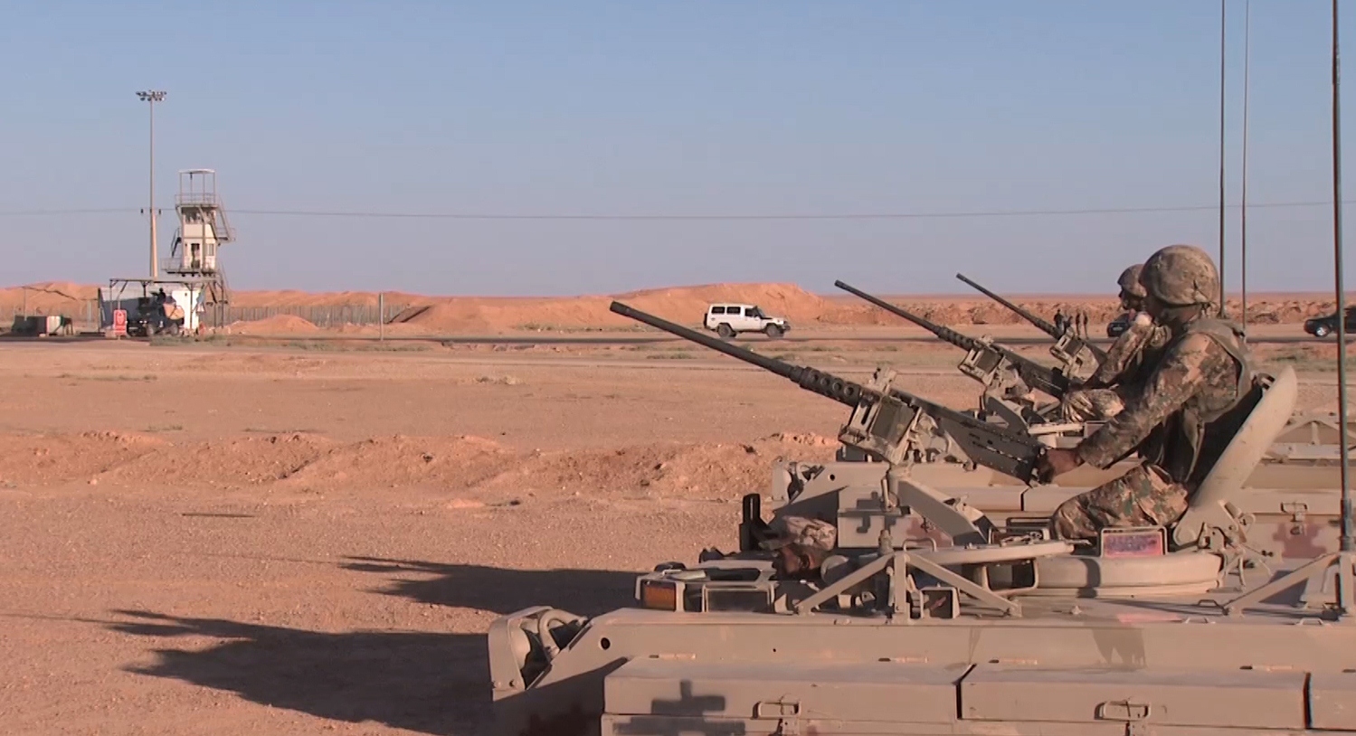 الجيش الأردني على الحدود مع سوريا