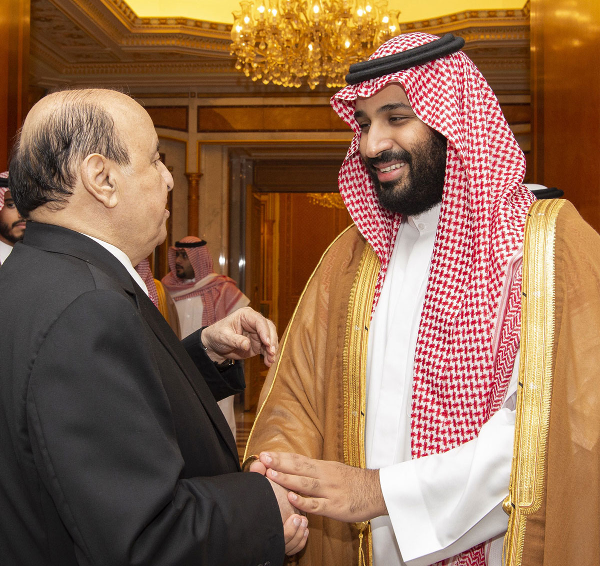 ولي العهد السعودي يجتمع مع الرئيس اليمني في جدة