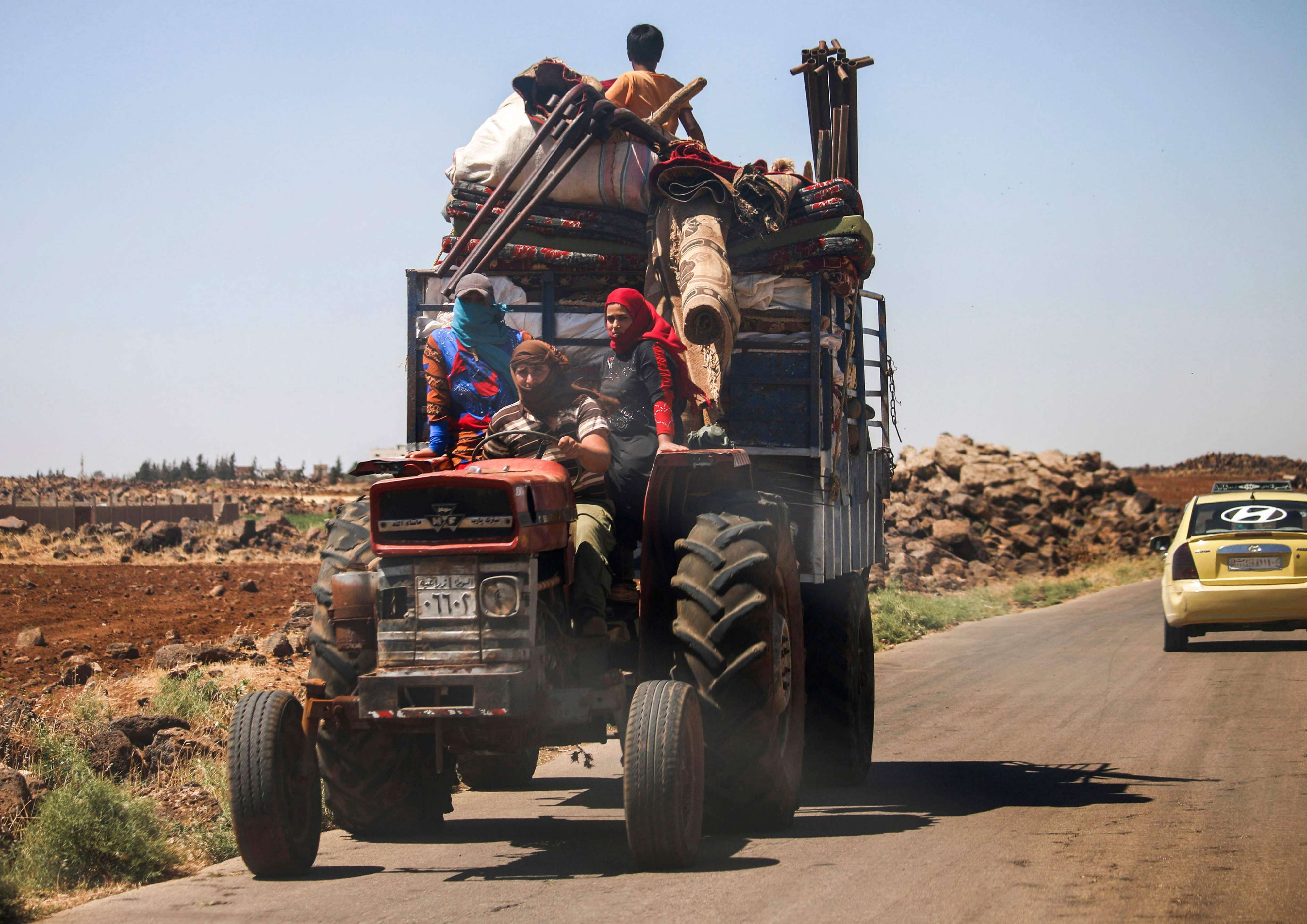 نزوح السوريين في درعا