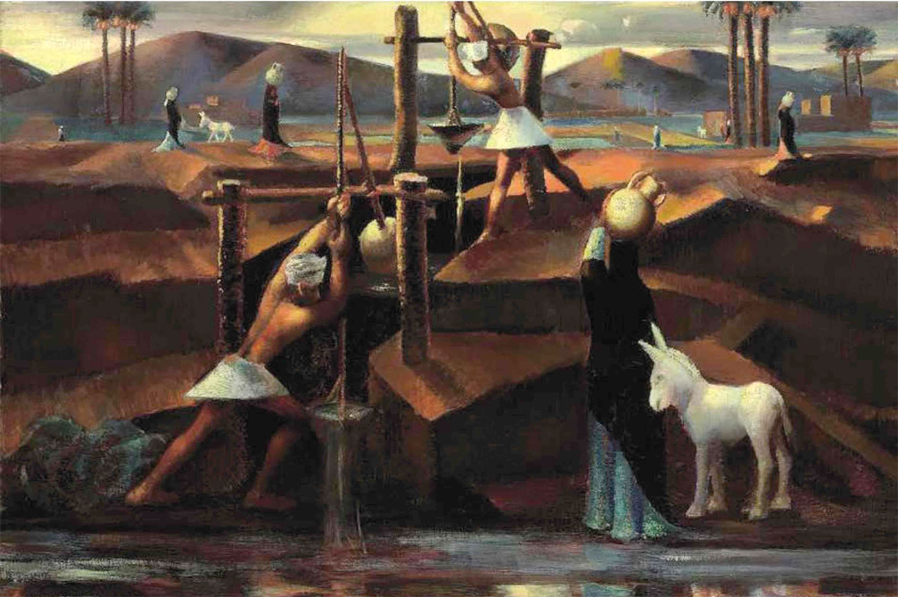 إحدى لوحات محمود سعيد