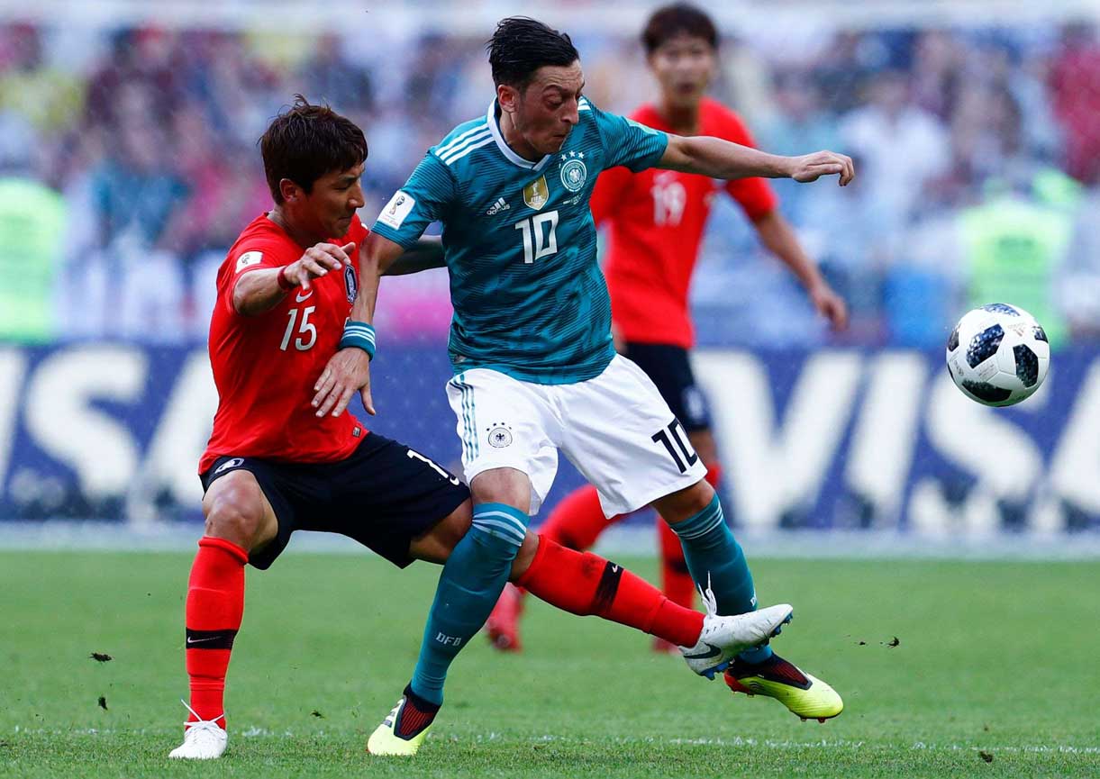 لقاء منتخبي المانيا وكوريا الجنوبية في مونديال روسيا