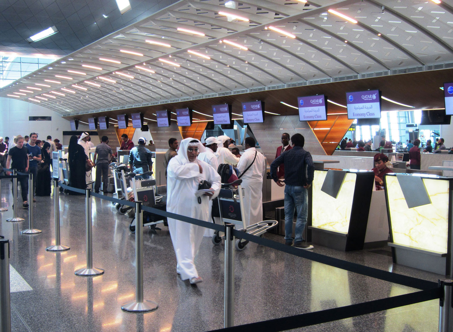 مطار حمد الدولي كان من ضمن أكبر مطارات العالم من حيث عدد المسافرين