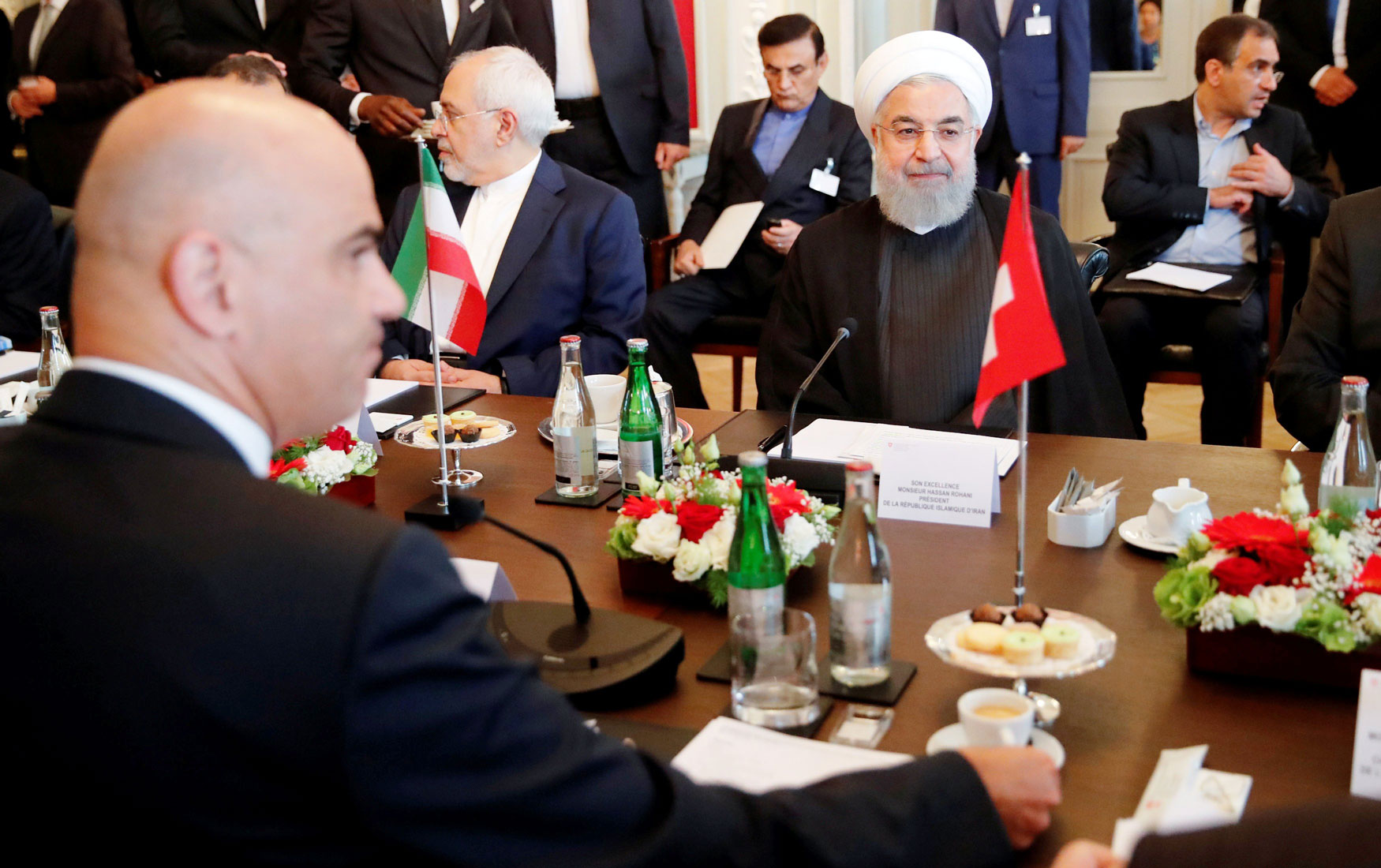 الرئيس السويسري ونظيره الإيراني