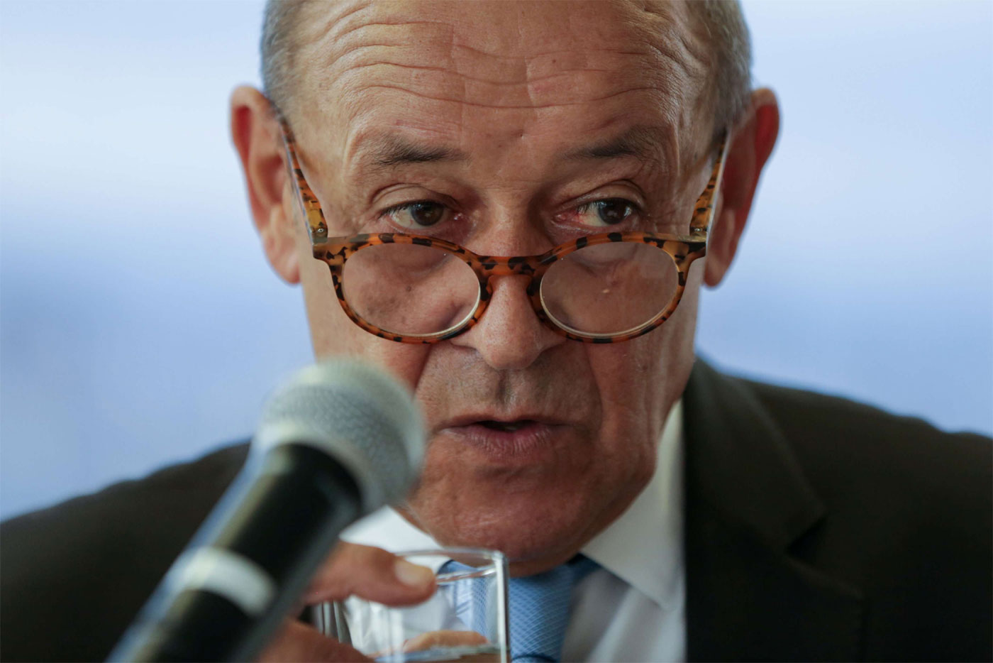 French Foreign Affairs Minister Jean-Yves Le Drian 