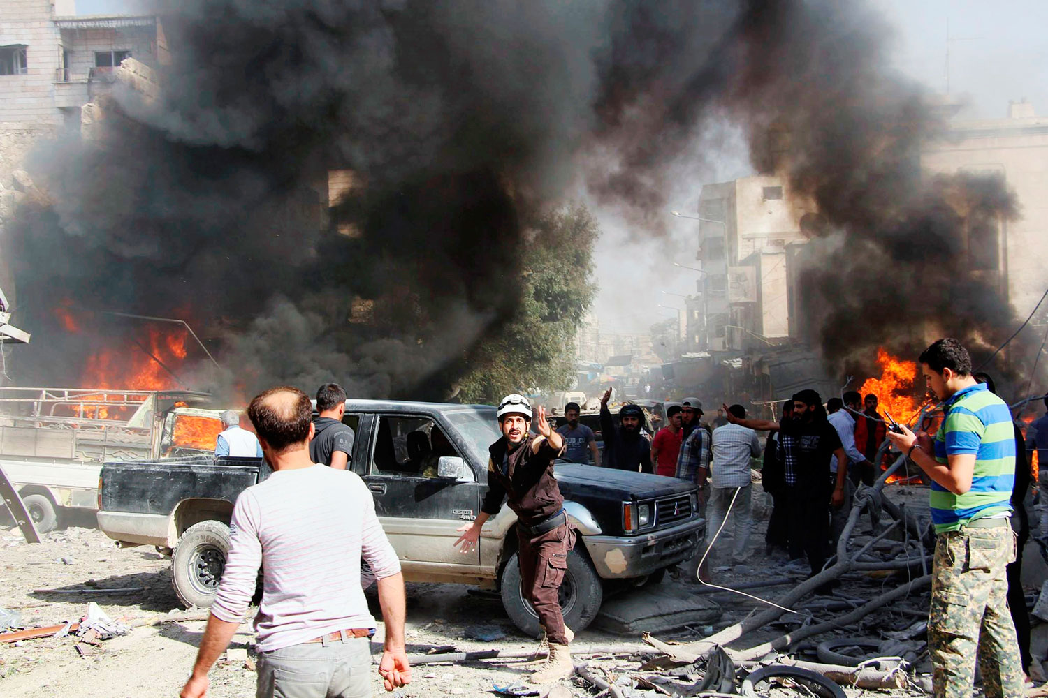 غارات روسية سورية تسبق هجوما كاسحا على ادلب