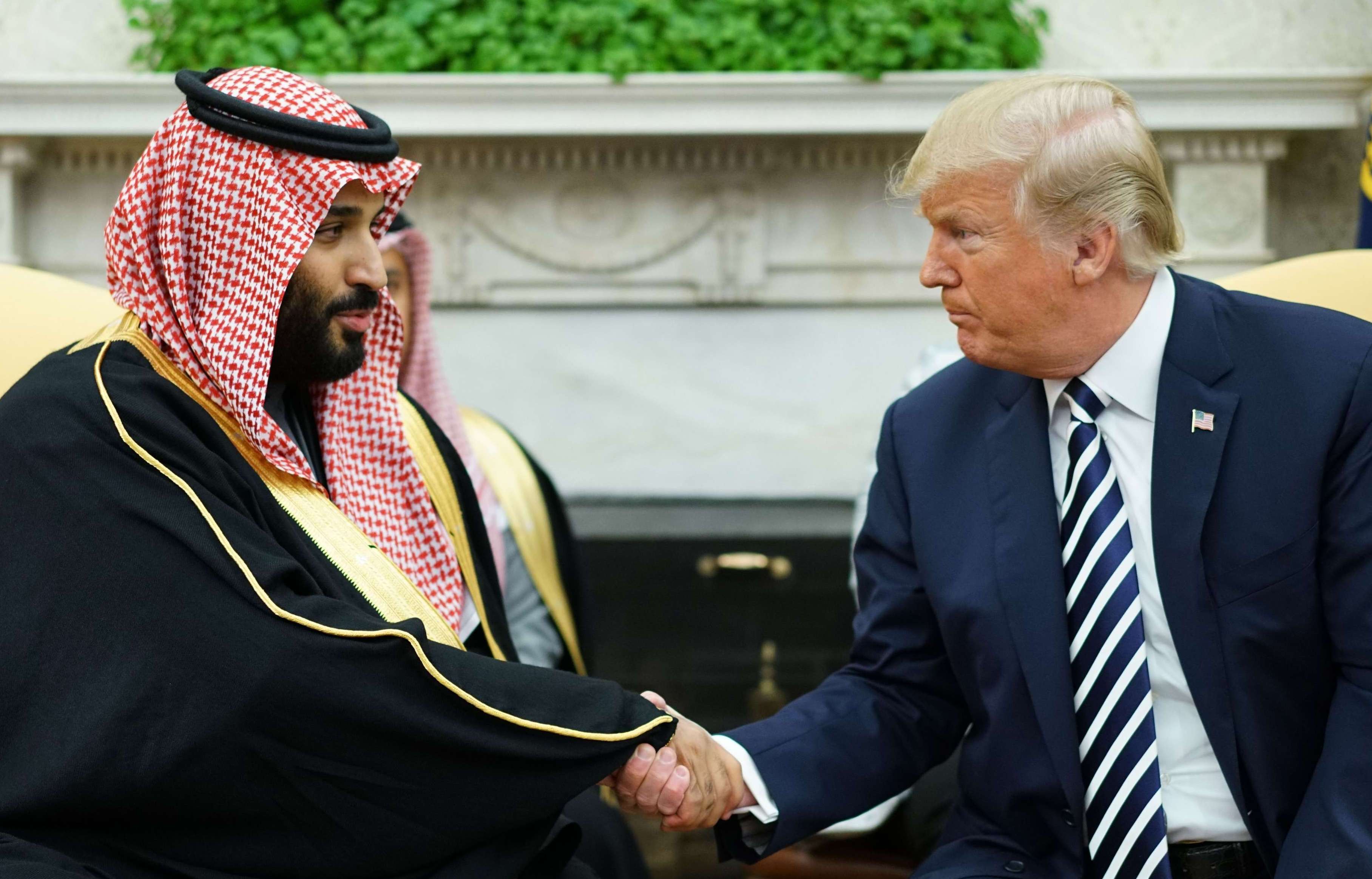 محمد بن سلمان وترامب