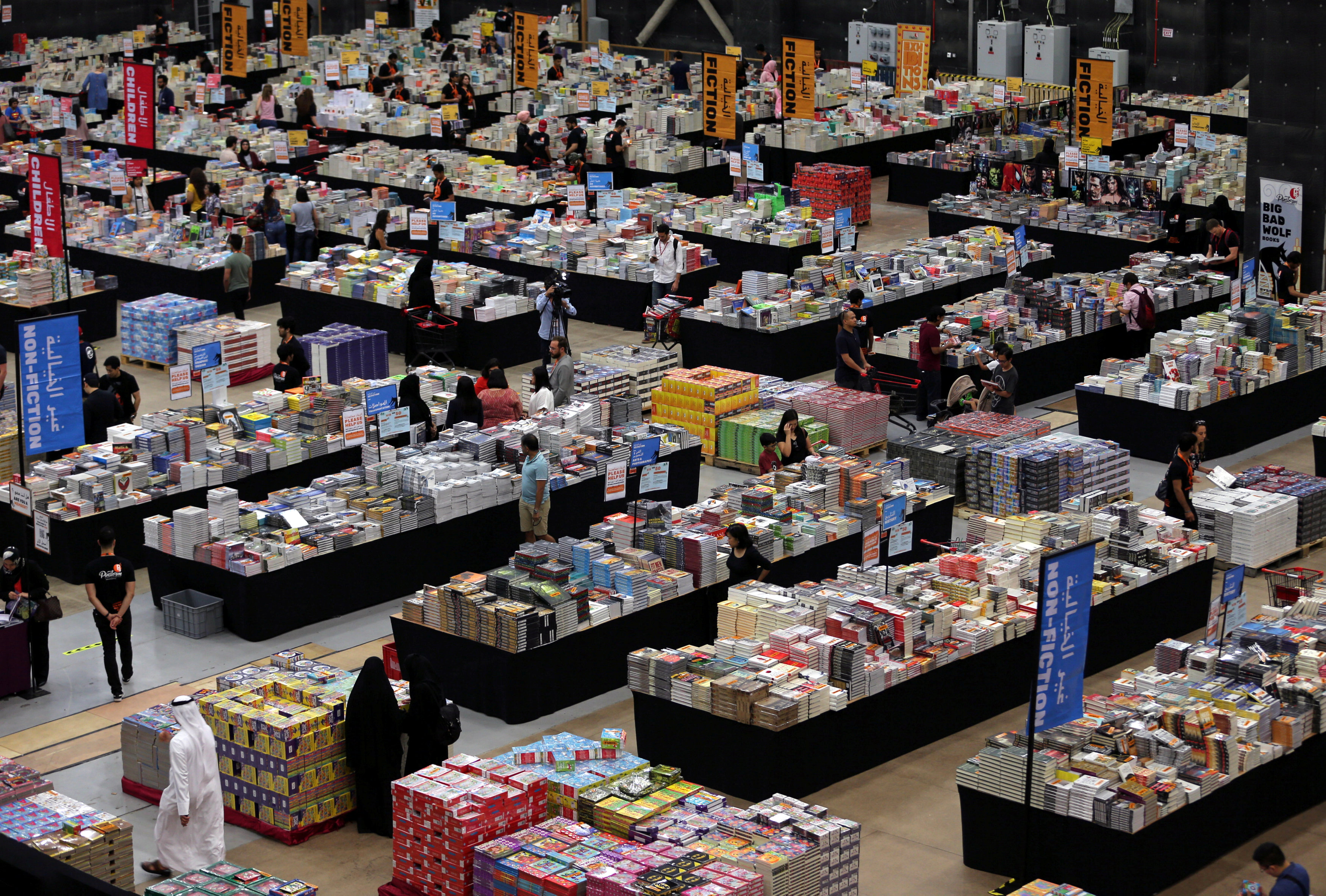 The Big Bad Wolf Book Sale, which calls itself the world's biggest, opens its doors to visitors in Dubai