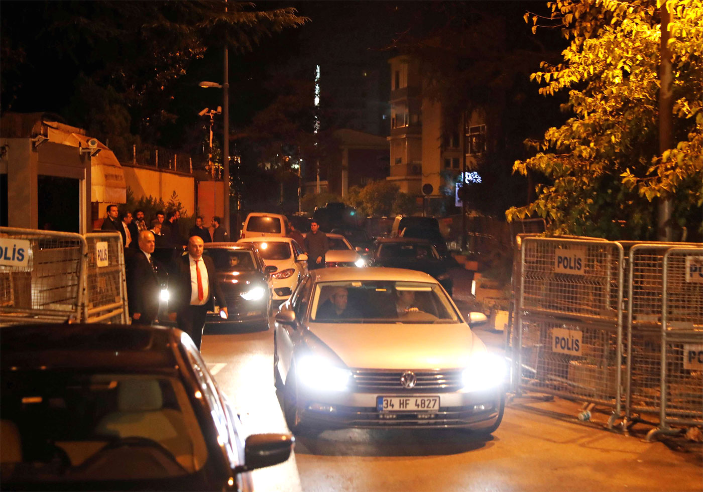 A Turkish prosecutor leaves from Saudi Arabia's consulate in Istanbul