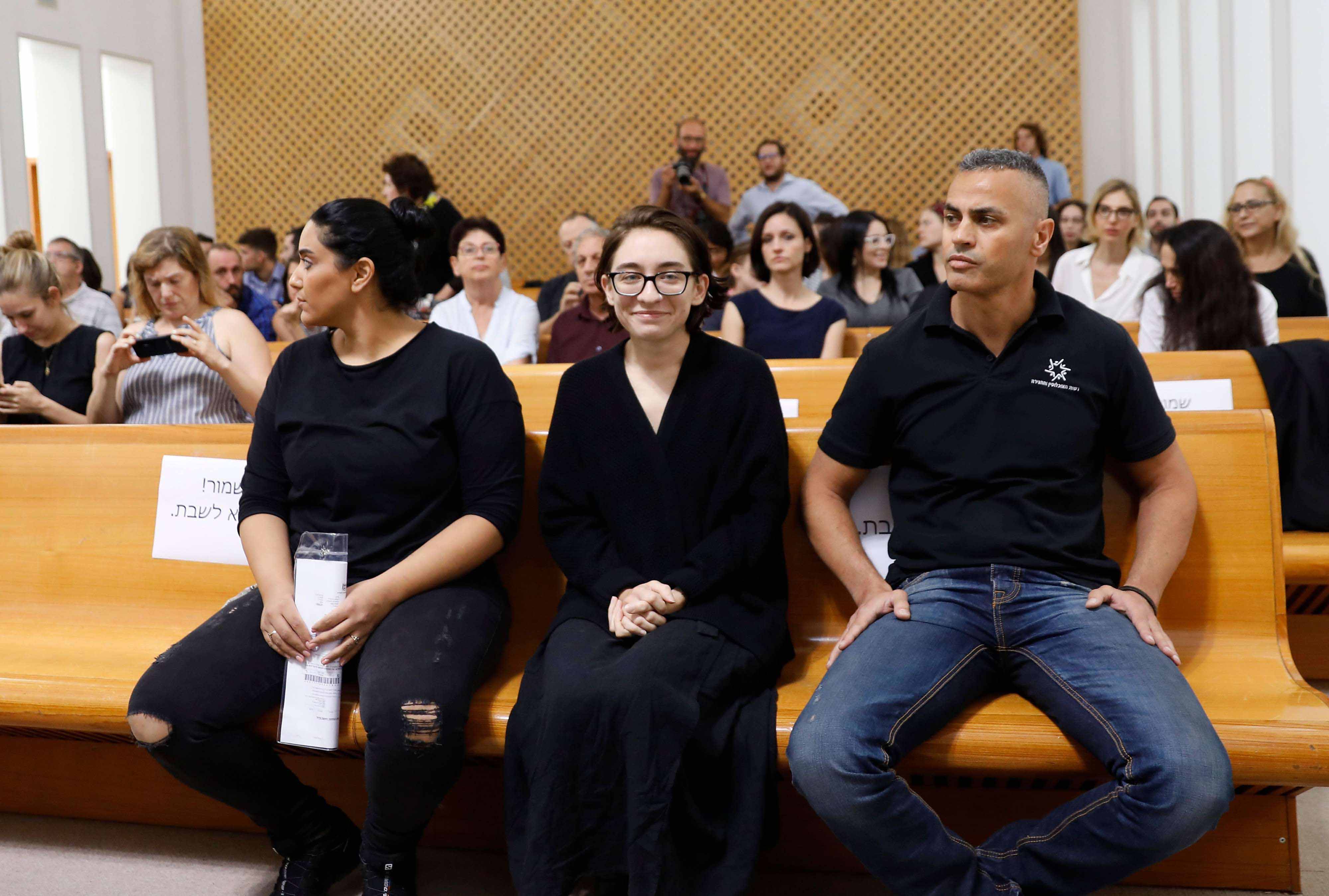 Lara Alqasem smirks at Supreme Court hearing