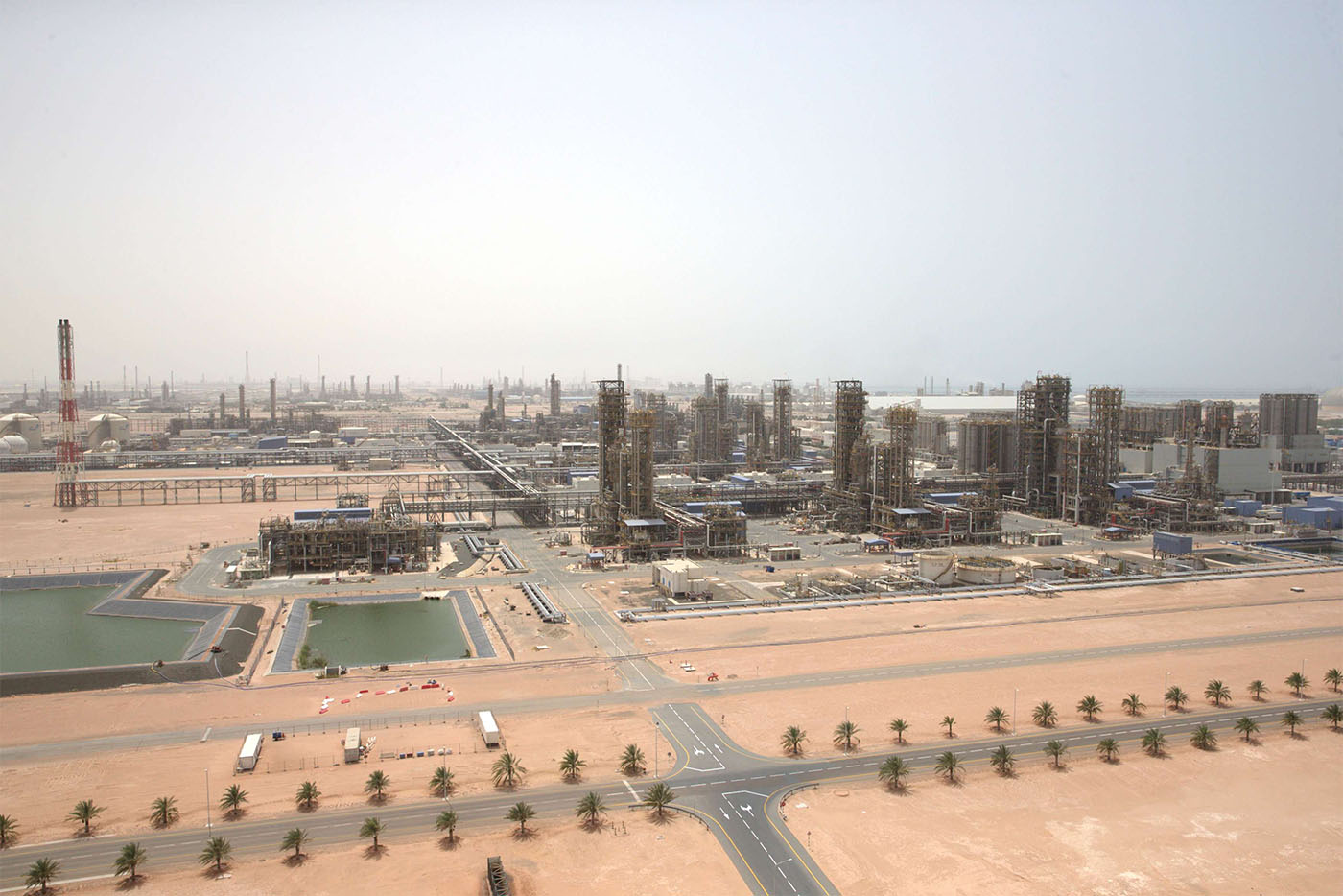 General view of the Borouge petrochemical facility at ADNOC's Ruwais Industrial Complex in Ruwais