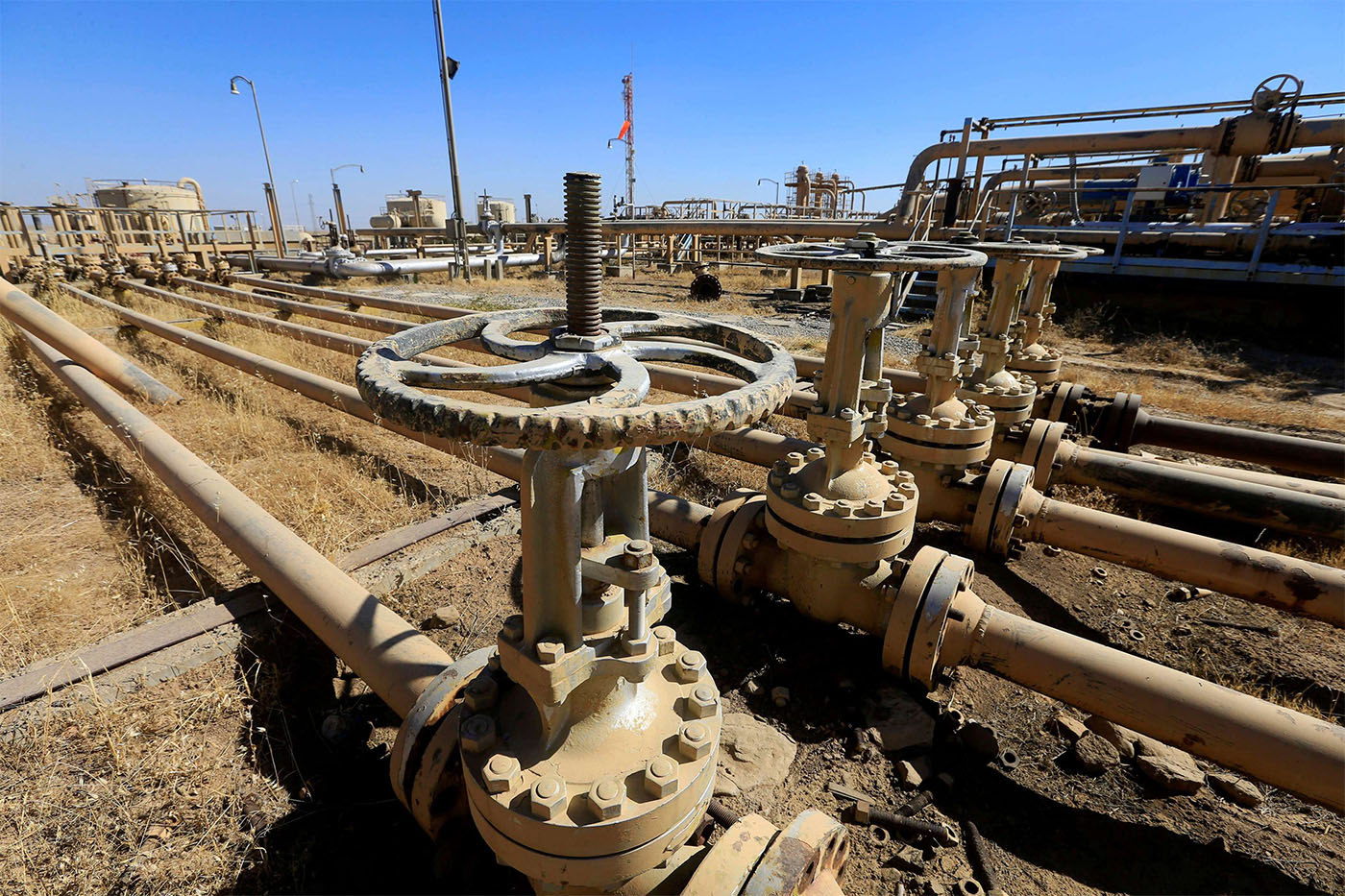 An oil field in Dibis area on the outskirts of Kirkuk