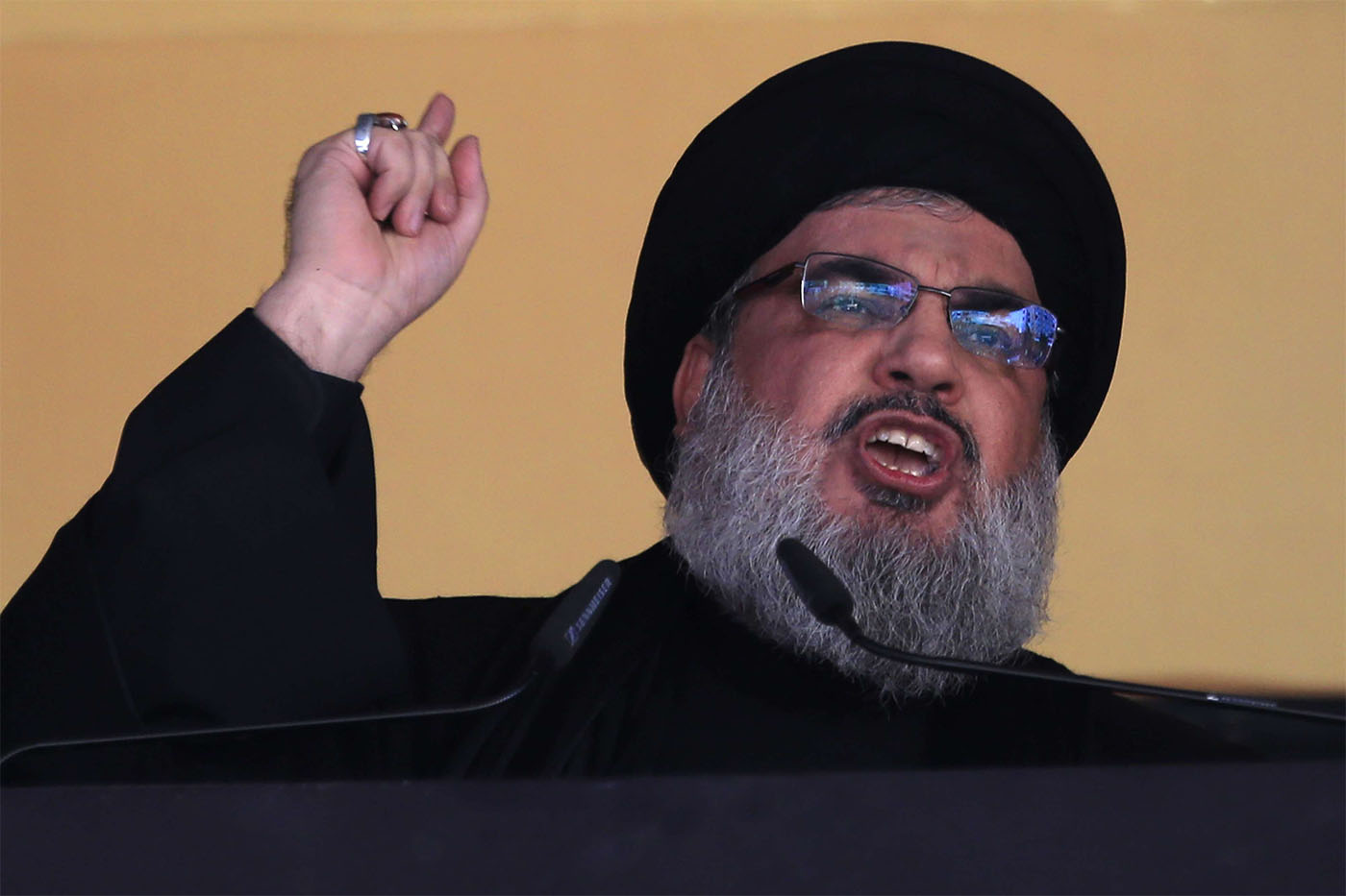 Lebanon's Iran-backed Hezbollah leader Sayyed Hassan Nasrallah
