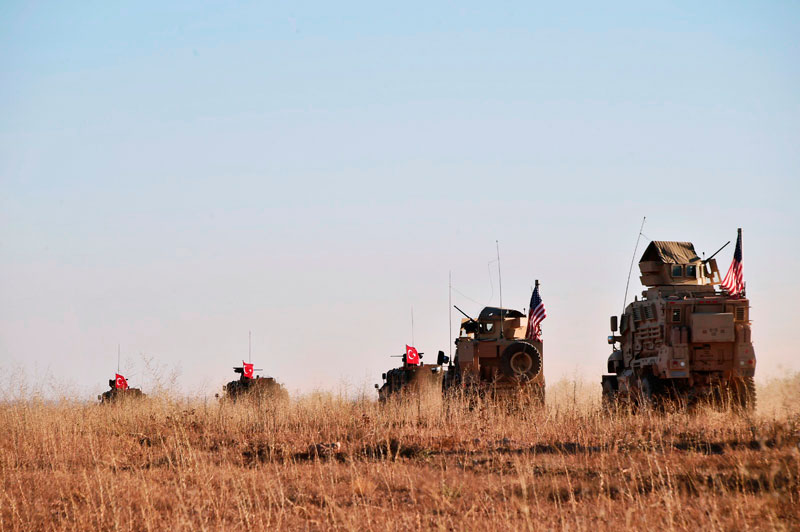 دوريات أميركية تركية مشتركة في محيط منبج