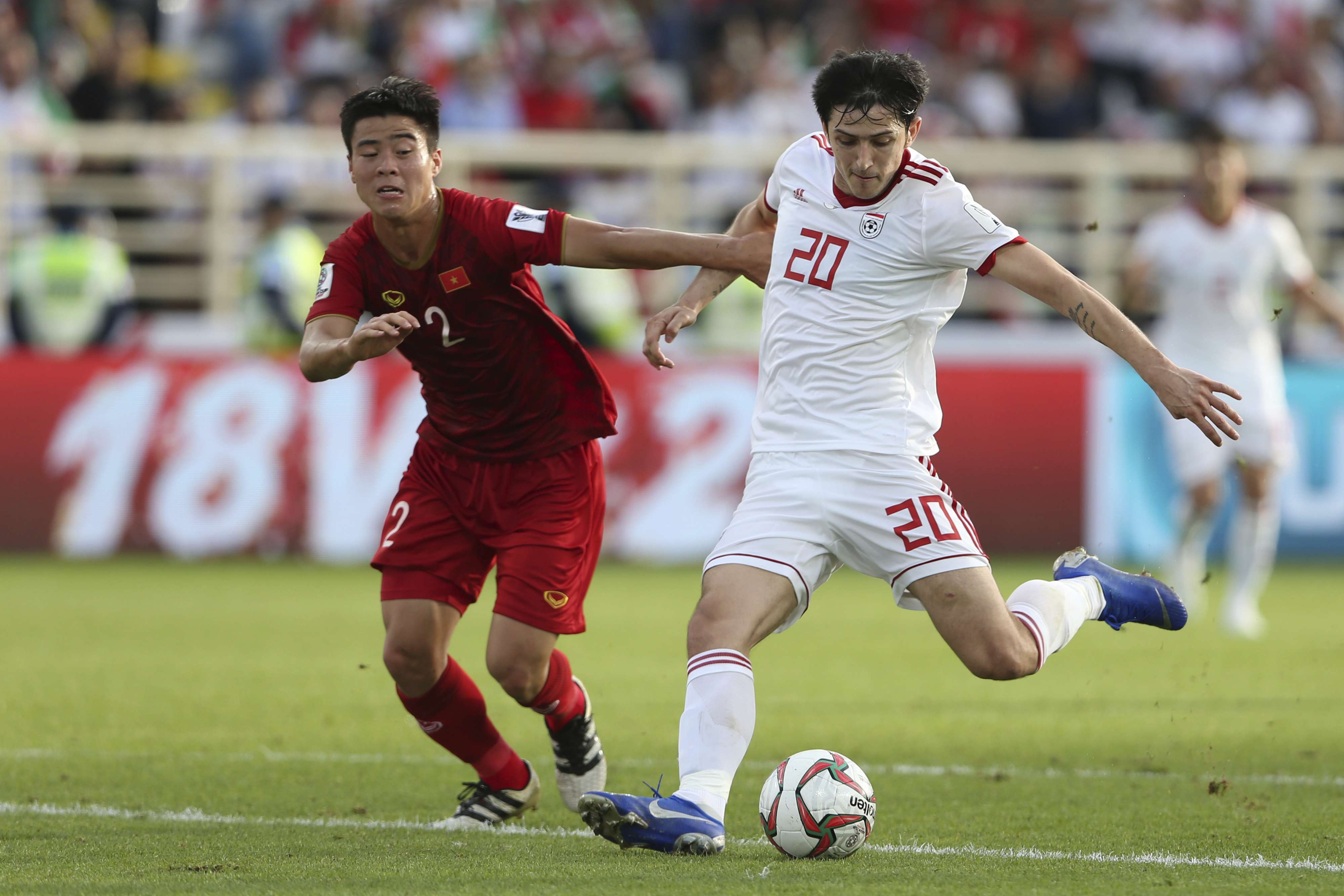 Azmoun, 24, quit the national team after fans rounded on him following Iran's exit at last year's World Cup