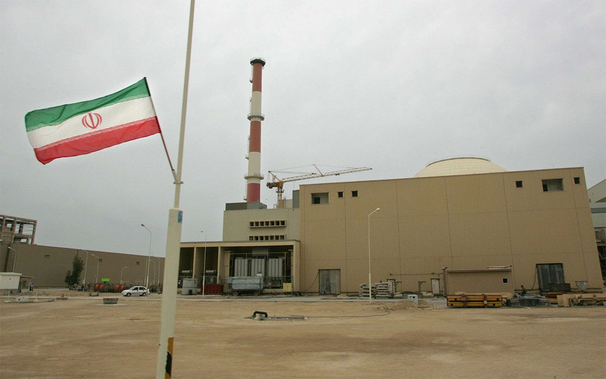 The building housing the reactor of the Bushehr nuclear power plant in Bushehr
