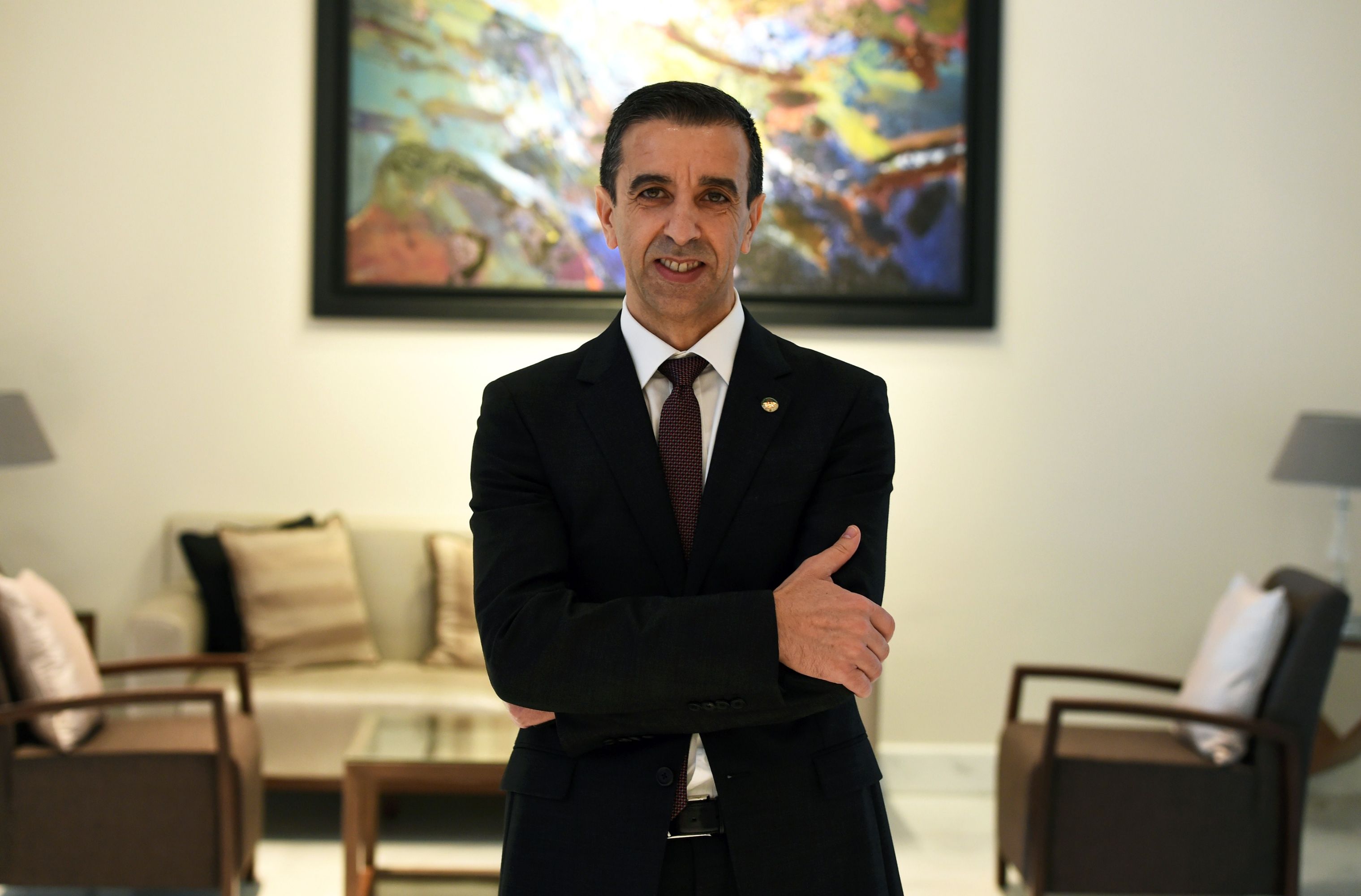 رجل الاعمال علي حداد رئيس منتدى رؤساء المؤسسات