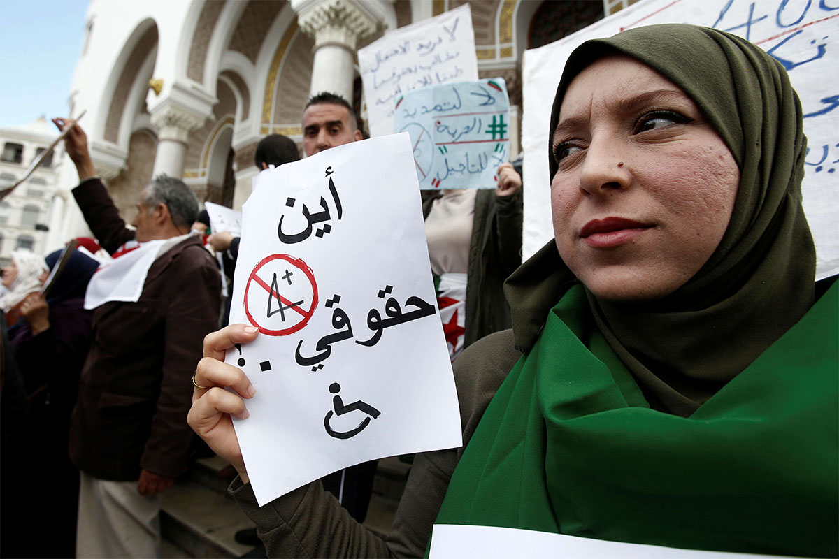Protesters demand a new era with younger leaders who would offer greater social freedoms and a healthy economy