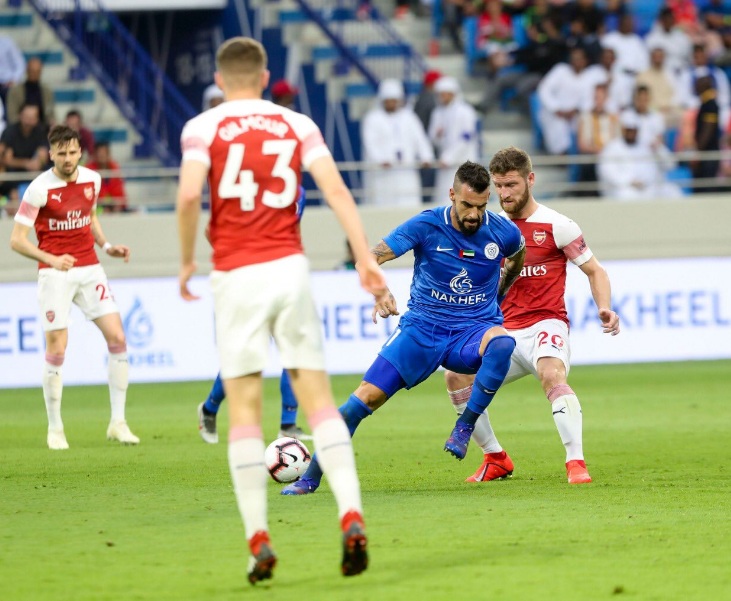 لقاء النصر الاماراتي وارسنال