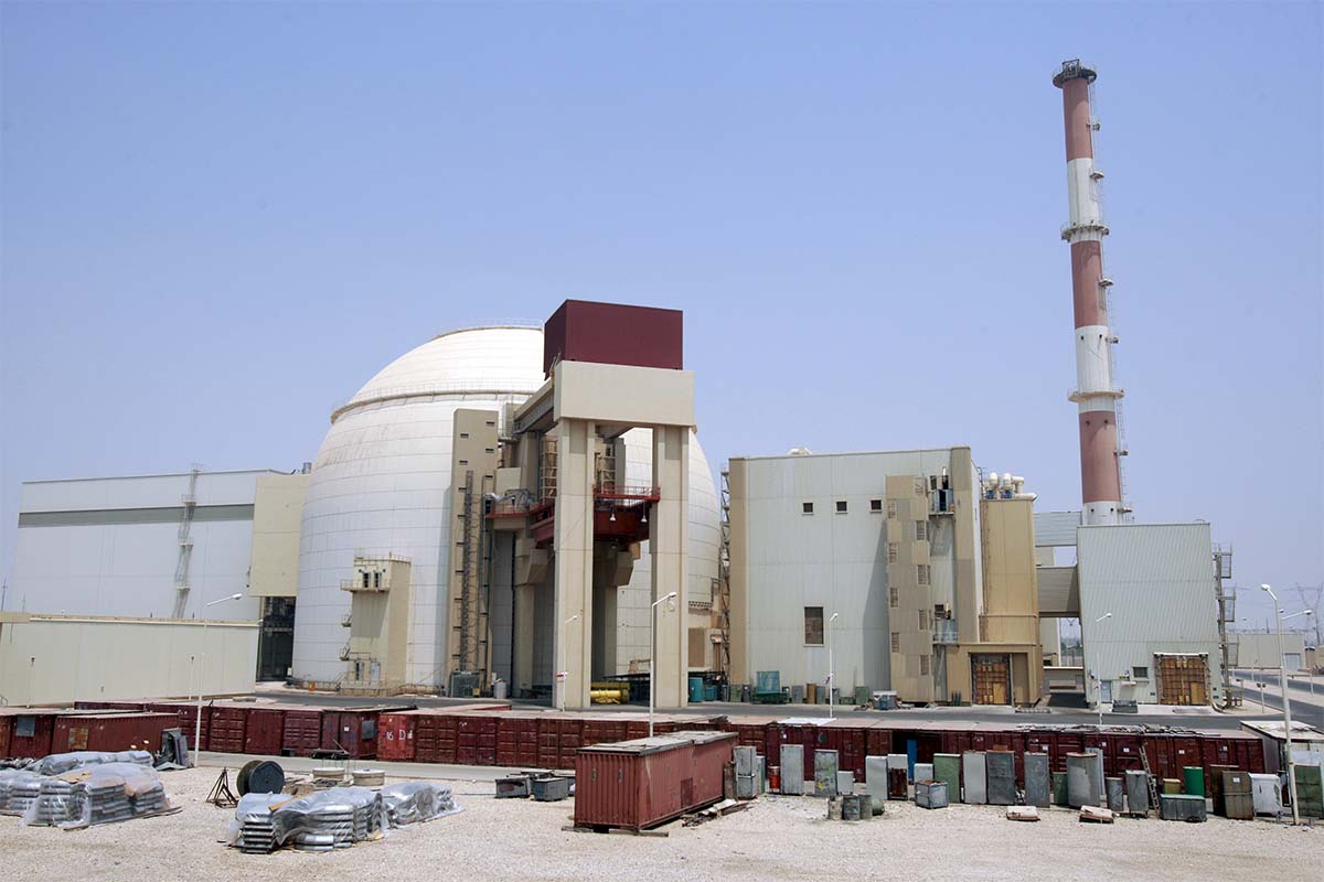 A general view of the Bushehr main nuclear reactor in Iran