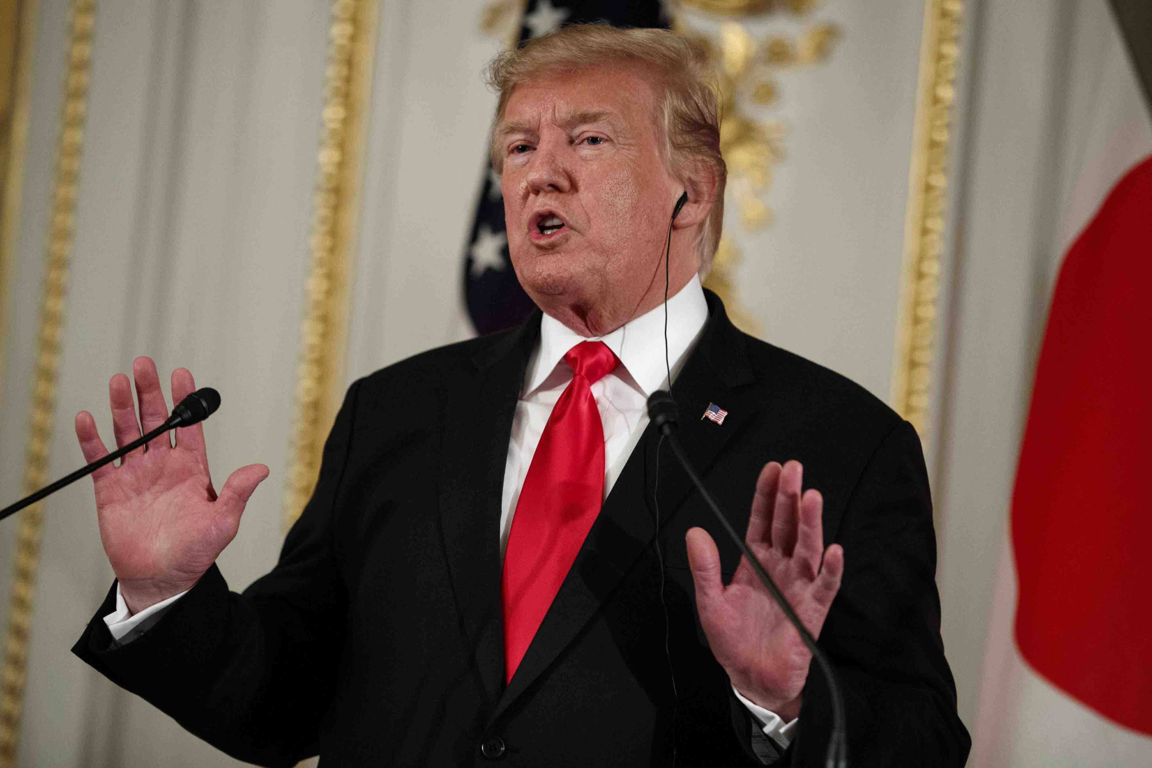 The US president reiterated Monday his criticism of that "horrible Iran deal" 