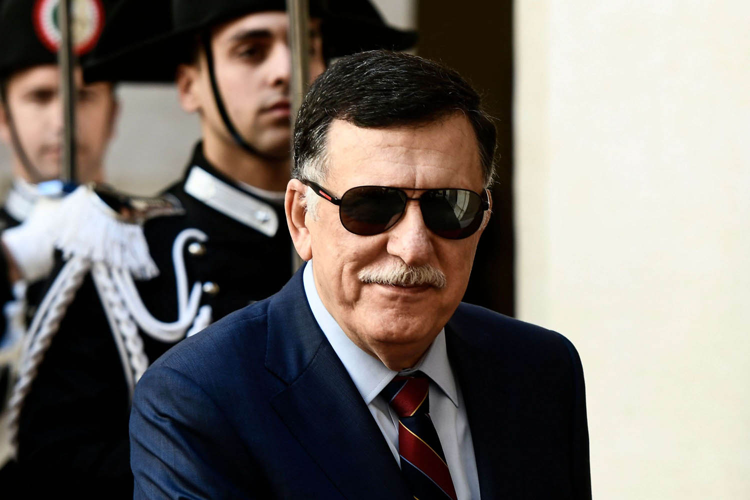 رئيس الحكومة الليبية فايز السراج في روما