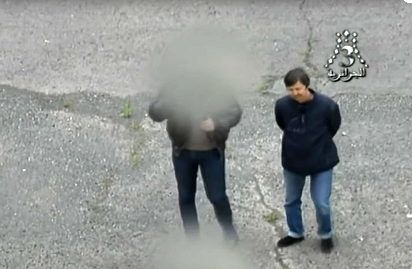 Said Bouteflika (R), brother of the deposed president, arriving at the military courthouse in Algiers