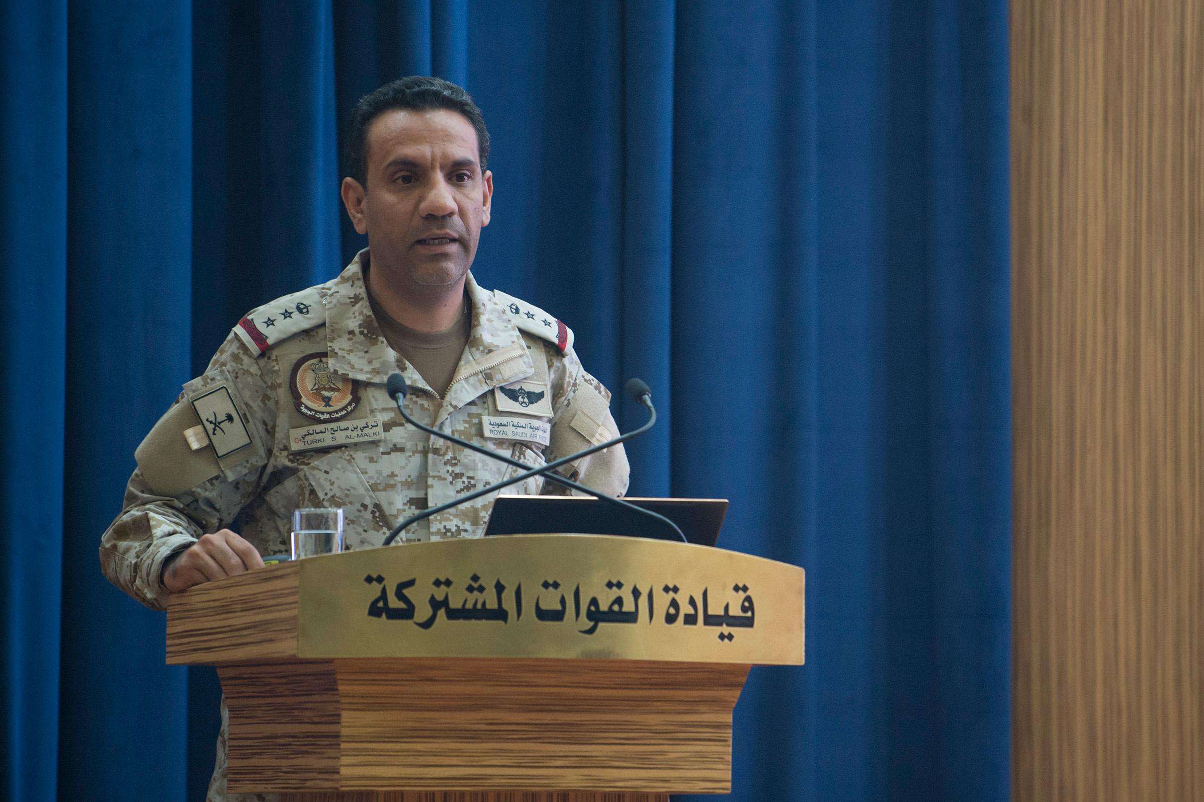 المتحدث باسم قوات التحالف العربي العقيد تركي المالكي 