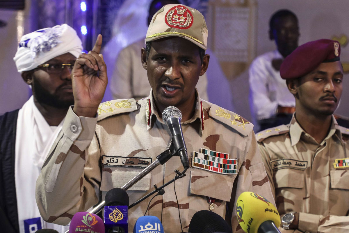 Gen. Mohammed Hamdan Dagalo, the deputy head of the military council