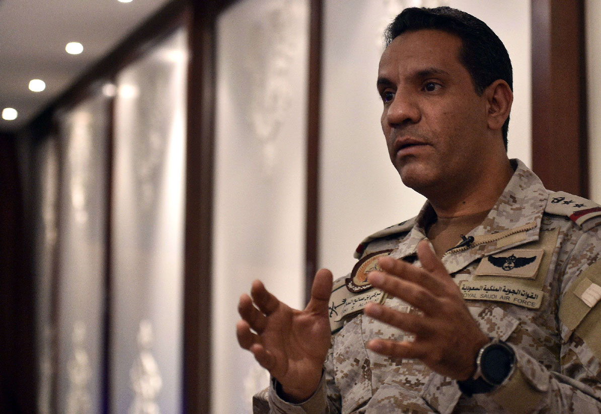 Saudi-led coalition spokesman Turki al-Maliki