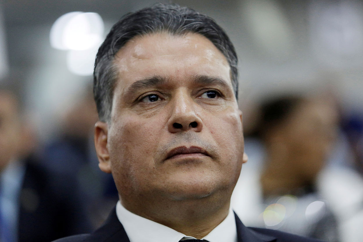 Moad Bouchareb is pictured at the National People's Assembly (APN) in Algiers