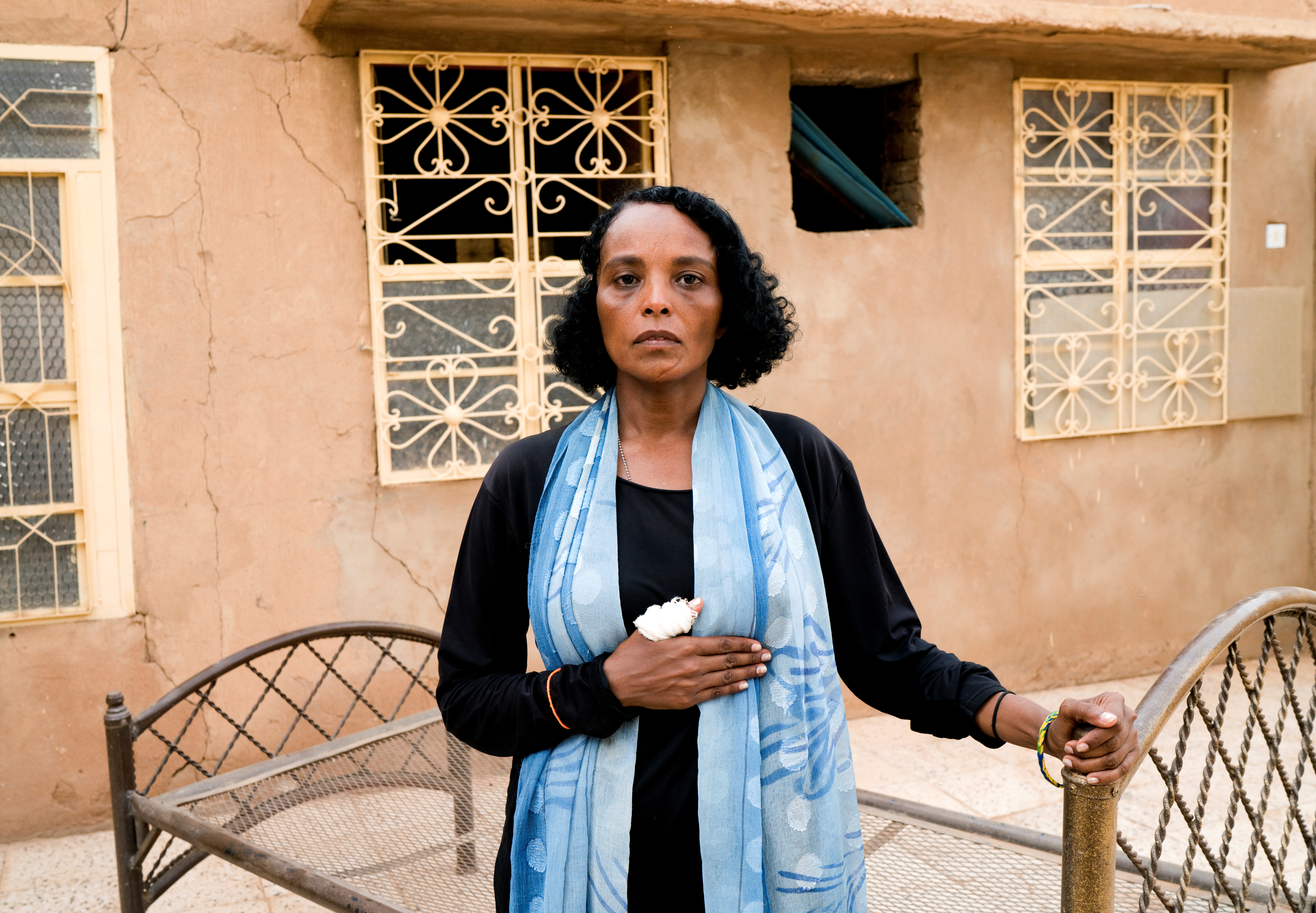 Khadija Saleh, 41, protester
