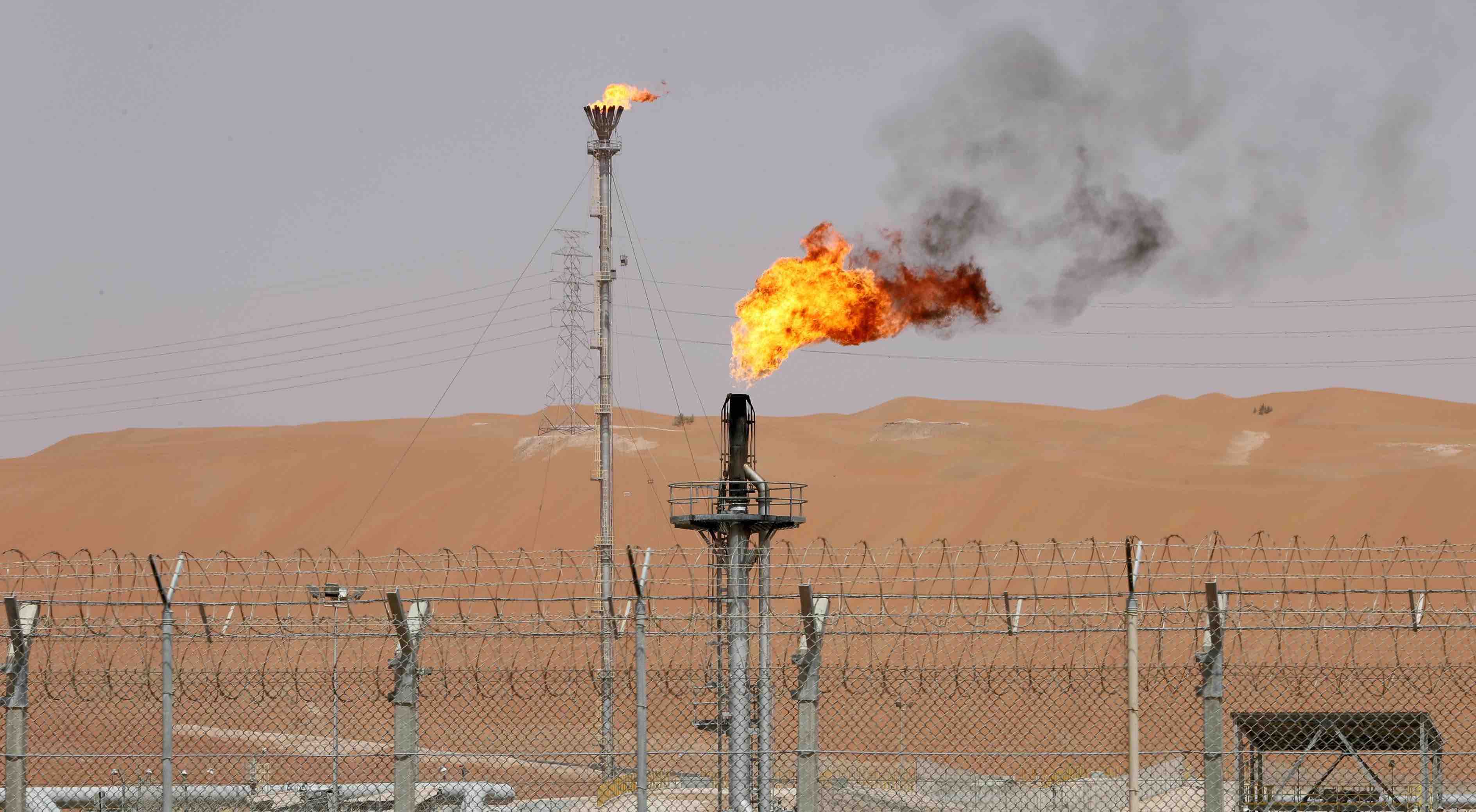 The production facility of Saudi Aramco’s Shaybah oilfield in the Empty Quarter